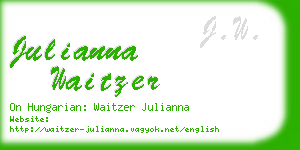 julianna waitzer business card